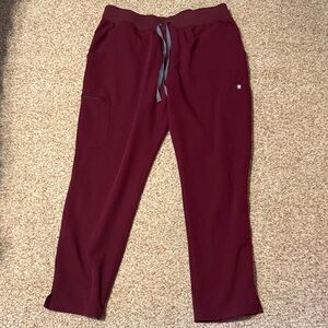 Figs Maroon Pants
